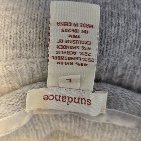 SUNDANCE Cross Creek Long Sleeve Lambswool Blend Stitch Shoulder - Picture 6 of 8